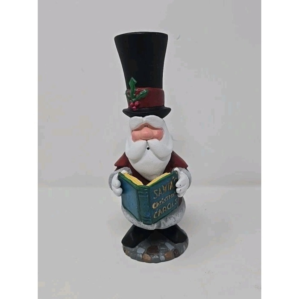 Vtg 1994 Santa‎ figurine J. Adams the north pole caroling society holding book